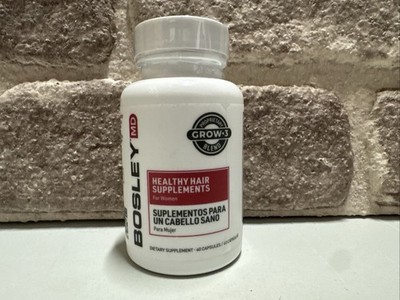 BOSLEYMD Healthy Hair Growth Supplements 60 capsules FOR WOMEN, EXP. 10/26, G