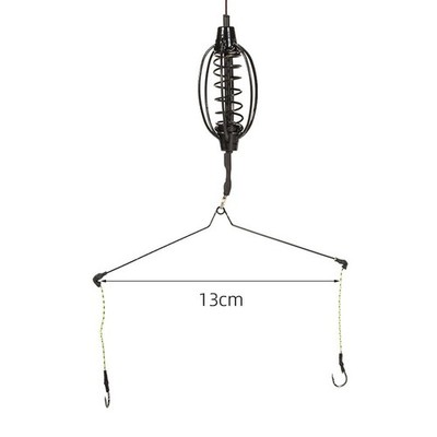 Bait Carp Fishing Feeder Fishing Baits Cages Hook Rig Set Feeder Tackle New