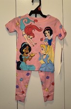 Disney Princess Cotton Pajamas 2T New 