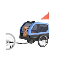 VEVOR Dog Bike Trailer, Supports up to 88 lbs. Easy Folding Universal Coupler