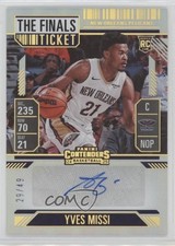 2024 Panini Silhouette Rookie Ticket The Finals /49 Yves Missi #RST-MIS Auto m4w