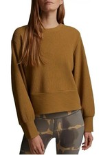 Varley Maybrook Boxy Ribbed Pullover Sweatshirt Boxy Antique Bronze S
