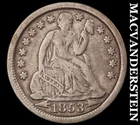 1853 Seated Liberty Dime - Scarce  Better Date  No Reserve  #J9720