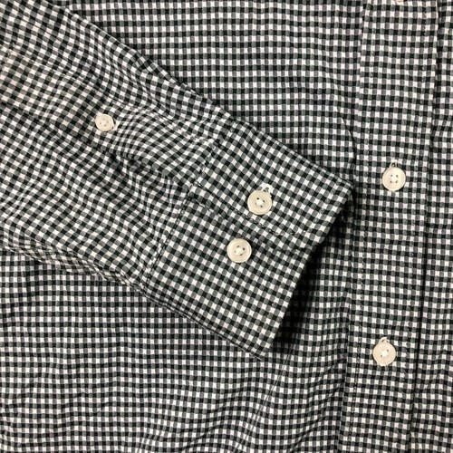 Rhone Commuter Mens Medium Gingham Plaid Long Sleeve Button Up Shirt - Picture 3 of 5