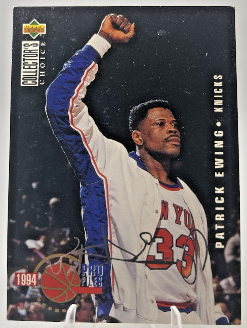 1994 Upper Deck Collector’s Choice Patrick Ewing #201 NY Knicks Silver Signature
