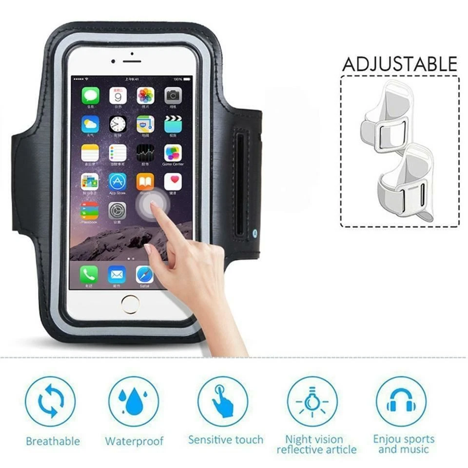 Sport Arm Band Case iPhone 4 5 6 7 8 SE2 Plus 11 12 Mini X XS Max Pro - Image 2 of 4