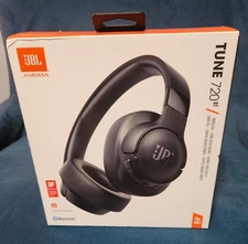 NIB Harman JBL Tune 720BT Wireless Bluetooth Headphones Black New Sealed