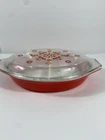 Vintage Pyrex 1.5 QT Divided Casserole Dish w/ Lid – Friendship Pattern