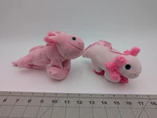 Pink Axolotl Salamander Plush Wild Republic Wrist Petting Zoo Lot Stuffed Animal