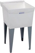 El  19F Utilatub 18-Gallon Floor-Mount Laundry/Utility Tub, 34 X 20 X 24 In, Whi