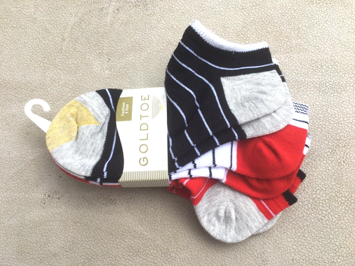 Gold Toe Socks Women's Athletic Fashion Shoe Size 6-9 Red No Show Cushion 3 lot - Picture 3 of 3