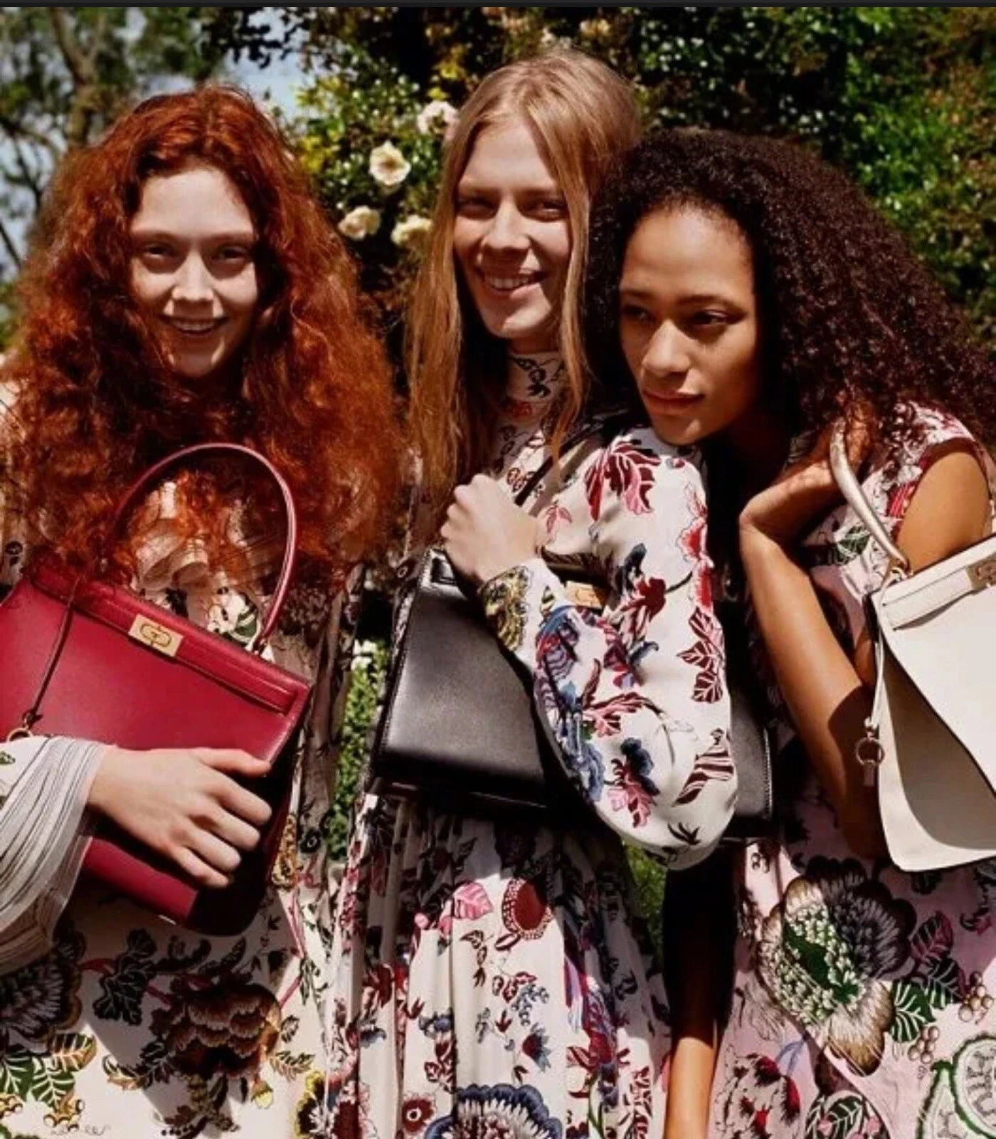 Abito multicolore in seta Tory Burch floreale manica lunga avorio taglia 00 nuovo