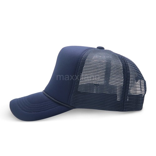 Trucker Hat Foam Mesh Baseball Cap Snapback Adjustable Plain Solid Men Sport Cap - Picture 17 of 126