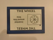 PERSPECTIVE Time Line Game 1992 card used THE WHEEL World History free shipping