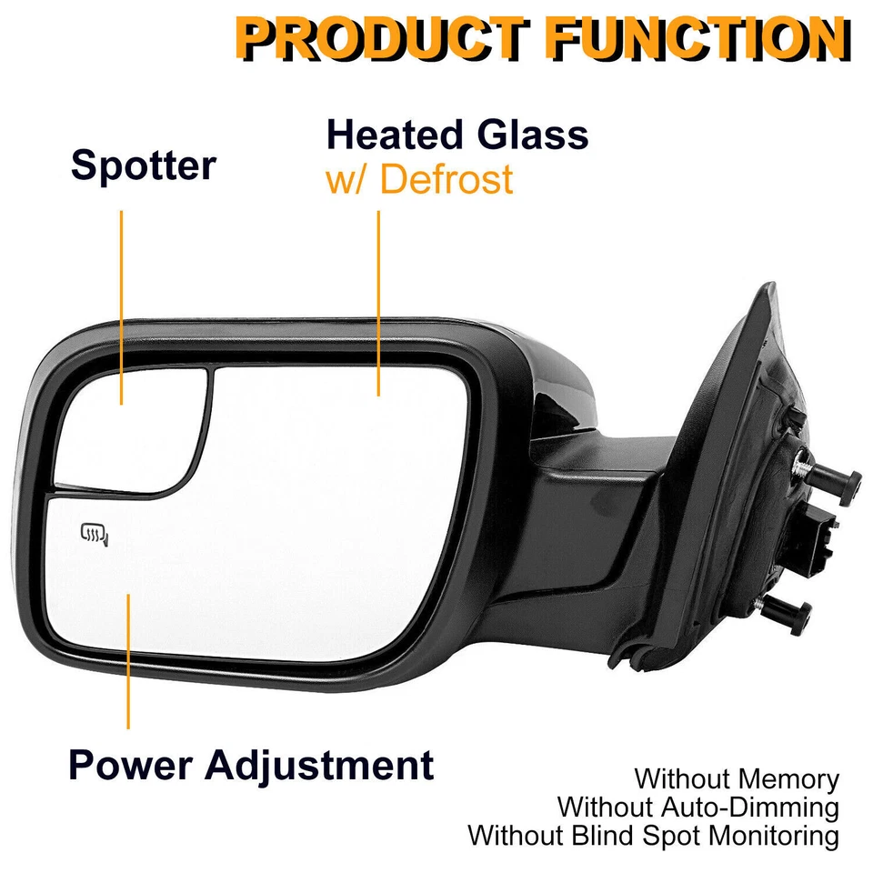 Signal Light Power Glass Driver Side Heated Mirror For Ford Explorer 2016-2019 - Image 3 of 4