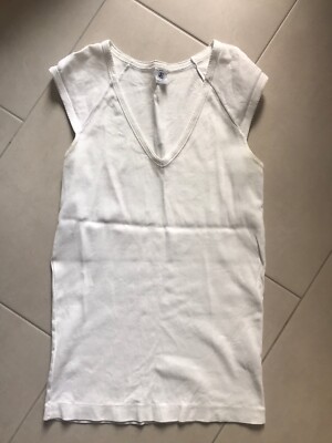 ***Petit Bateau Shirt Top weiss Gr S 18 Ans ***