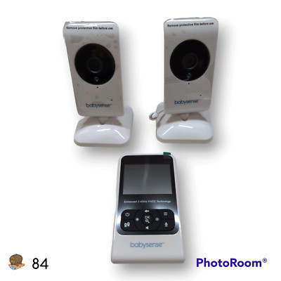 BABYSENSE V24R+2 Compact Video Baby Monitor with 2 Cameras (*European Plug*)