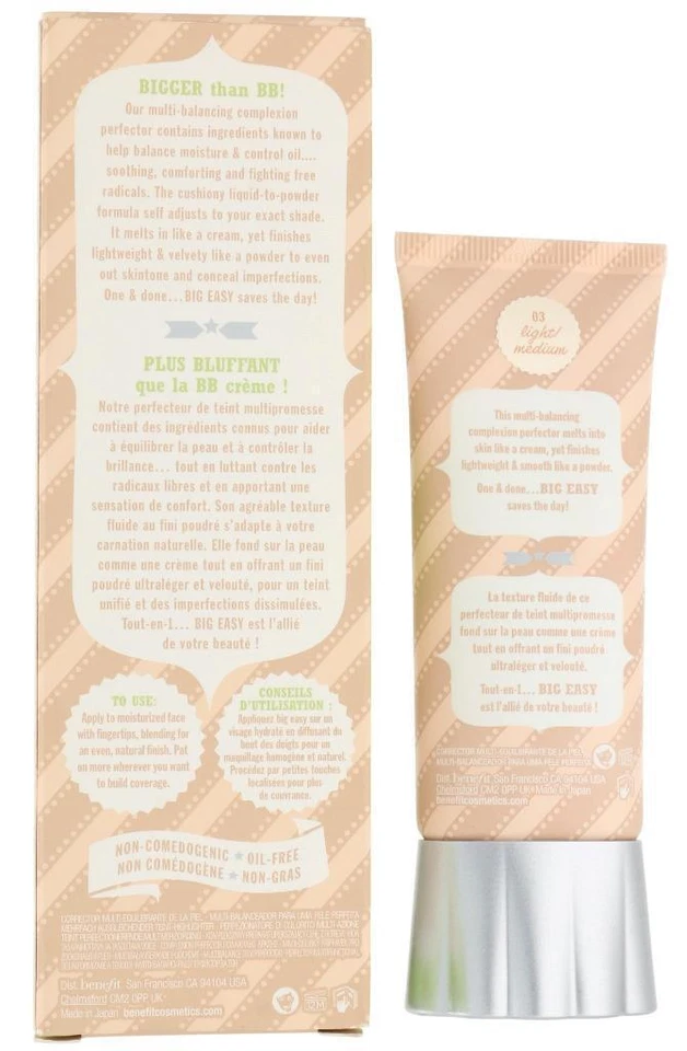 Benefit Big Easy Liquid to Powder Foundation 03 Light Medium SPF 35 / PA+++ 35ml - Image 2 of 4