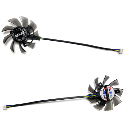 75MM Grafikkarte Kühler Lüfter ersetzen Teile für ASUS GTX1650 RX550 PHOENIX OC