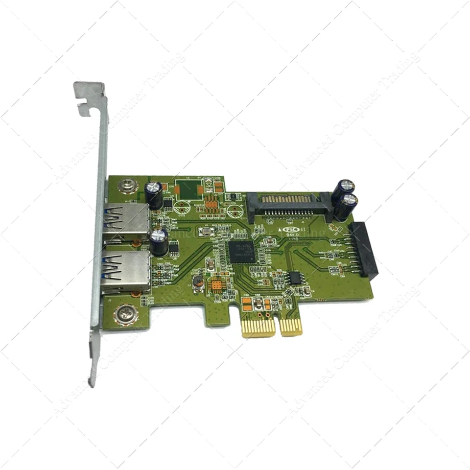 Tarjeta HP USB 3.0 (2x2) Superspeed PCIe 661320-001 + Extensor cable SATA - Imagen 2 de 4