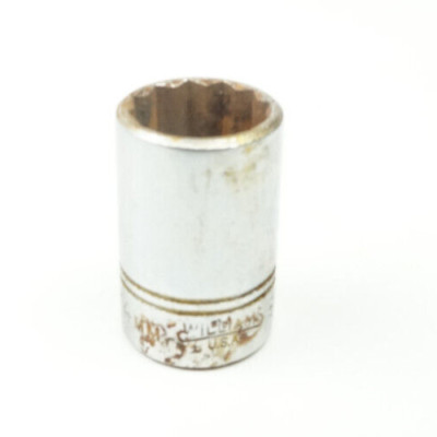 Williams 14mm 12 Point Shallow Chrome Socket 3/8'' Drive BM-1214 USA
