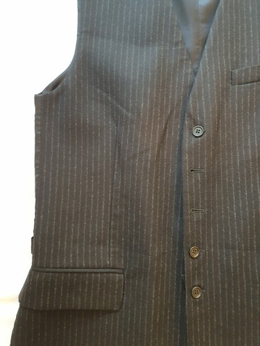 Hedi Slimane era DIOR HOMME 2007 AW RUNWAY Long Wool Gilet Vest men - Picture 10 of 24