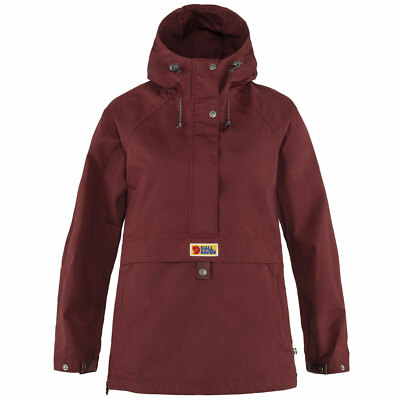 Fjällräven Vardag Anorak leichte Damen-Wanderjacke Outdoor Trekking Dunkelrot