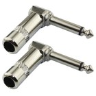 2 Pcs Electric Guitar Cable Plug Instrument Extension Cord Accessories