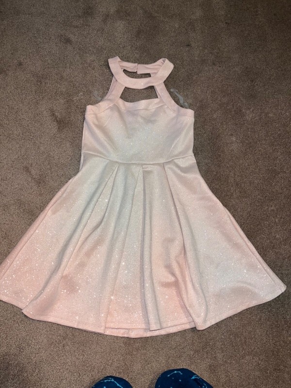 Girls 2 Hip dusty rose sparkle party dress special occasion Valentine’s sz 12