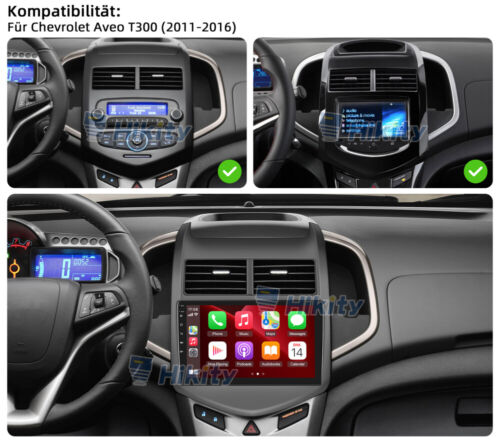 Autoradio 9" 2+64GB Carplay Android13 per Chevrolet Aveo T300 2011-2016 GPS Navi - Foto 2 di 15