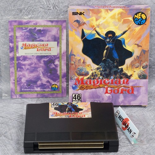 Magicien Lord 1st Version snk Neo geo aes W/ Manuel, Boîte, Working