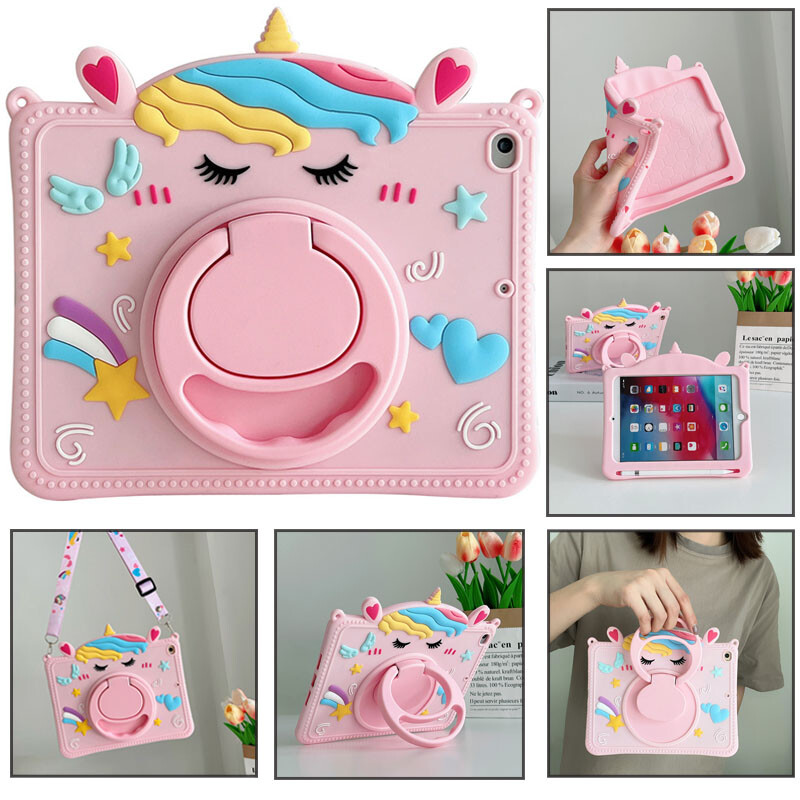 Kids Cartoon Rotate Stand Case Cover For Samsung Galaxy Tab A 8.0