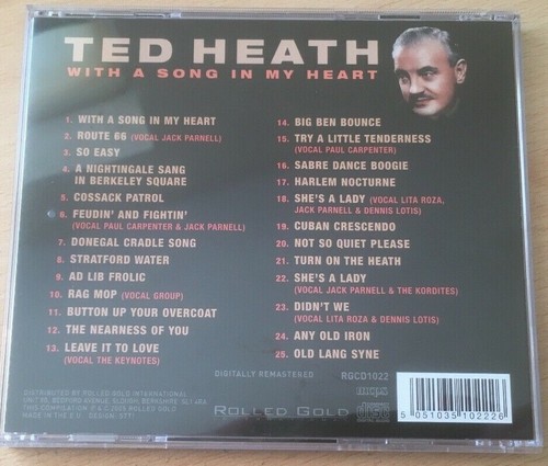 Ted Heath "With A Song In My Heart" NEW CD *25 Tracks* RGCD 1022 (2005) - Picture 2 of 2