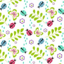 polycotton fabric quality craft material fat quarter metre flower FLORAL NOVELTY