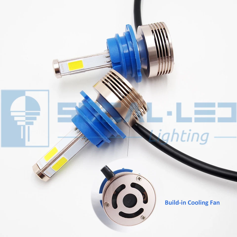 SOCAL-LED 2x 4S H13 9008 Headlight Bulb 80W LED Conversion Kit 6000K Xenon White - Image 2 of 4