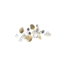 Metal Suspender Buttons. 24 pack. Hammer On for Button On Leather Ears.