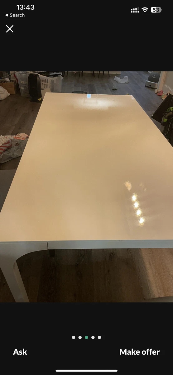 Aqua virgo large sale white dining table