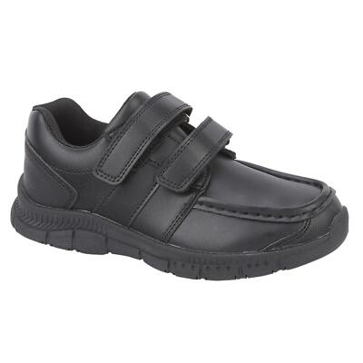 Kinder Jungen Schulschuhe Weite Passform Walking Sneaker Touch Verschluss Sportschuhe