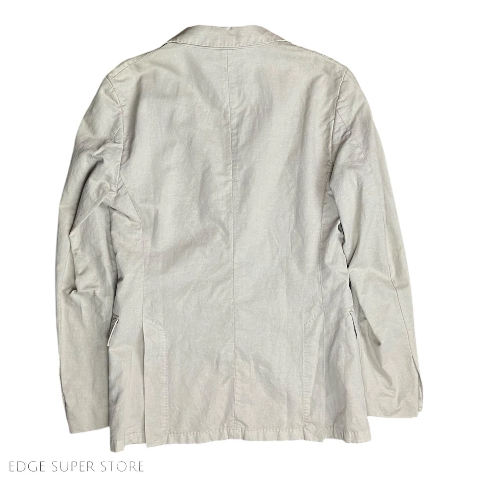Chaqueta Blazer J Lindeberg Beige Tostado Hopper Unc Lino Lavado Calce Ajustado Talla 44 EE. UU. 34 L Foto 3 de 4
