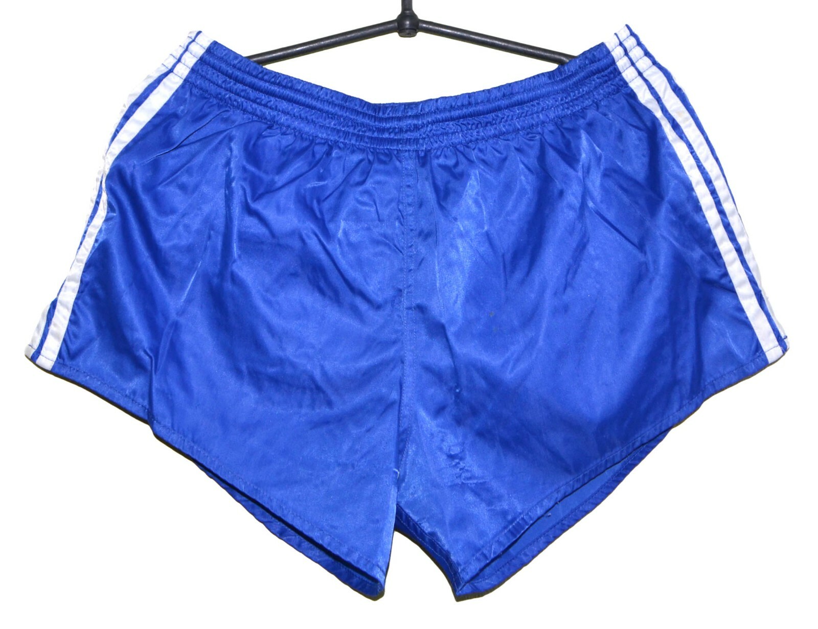 VINTAGE ADIDAS VENTEX 1980'S BLUE FOOTBALL SHORTS JERSEY SIZE L ADULT
