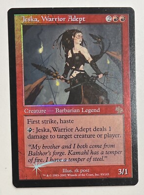 JUD 熟達の戦士ジェスカ/Jeska, Warrior Adept Foil MTG JESKA, WARRIOR ADEPT (FOIL) Judgment (OldManMTG 003-215) | eBay