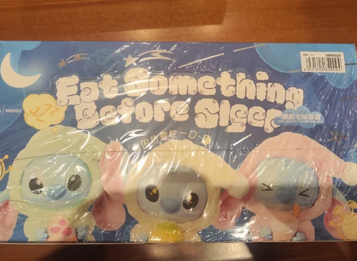 Miniso Stitch Eat Something Before Sleep Series Vinyl Figure Confirmed Blind Box - Picture 6 of 26