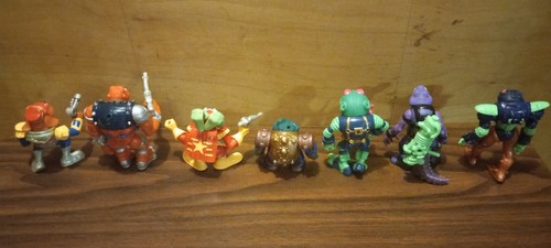 ๐ธ BUCKY O HARE ๐ธ 7 FIGURE LOT ๐ธ 1990 HASBRO ๐ธ L๐๐K ๐ธ - Picture 5 of 12
