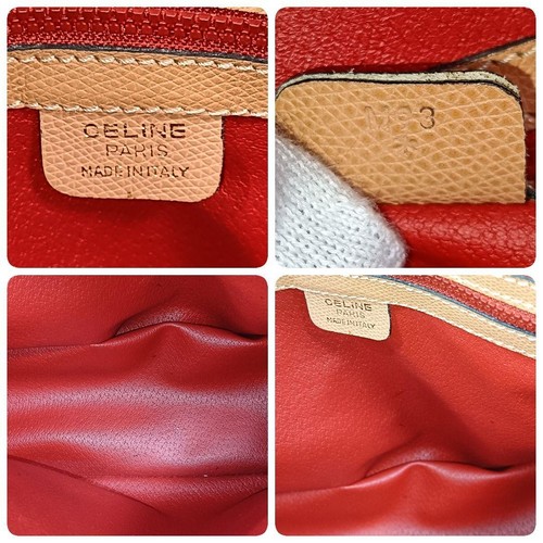CELINE Leather Handbag 2way Shoulder Authentic - Picture 10 of 11