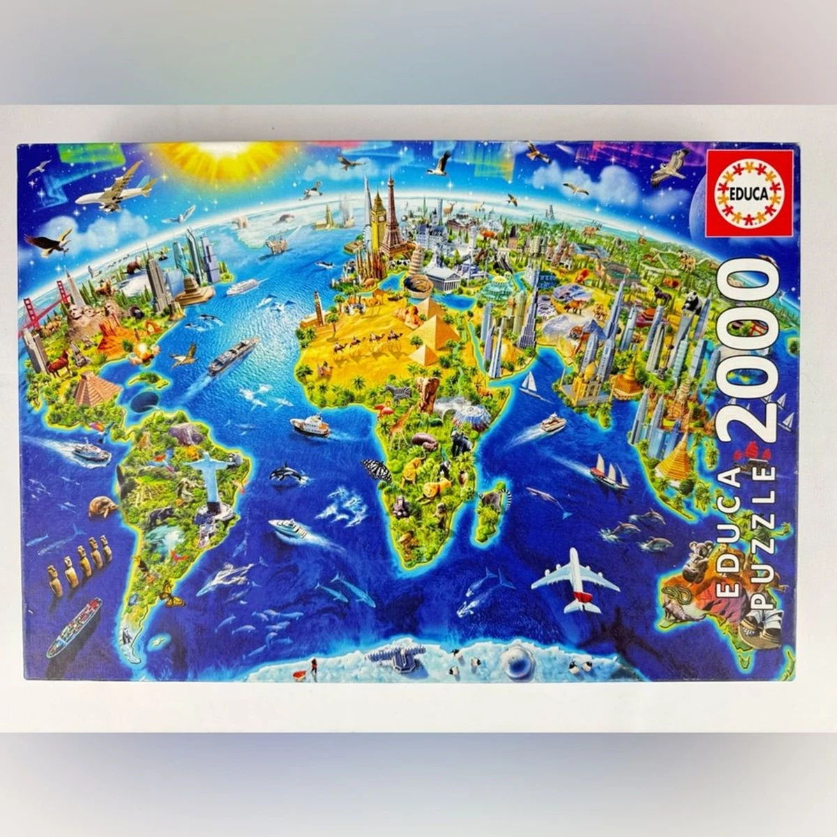 Educa - Puzzle da 2000 pezzi per adulti | Barca sul Lago | Paesaggi