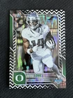 2025 Bowman Chrome University Football Black & White Stealth Refractor Justius Lowe #166