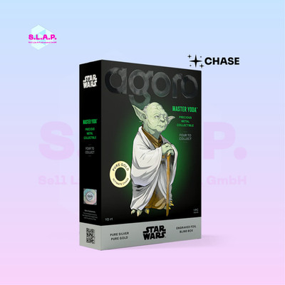 MASTER YODA STAR WARS BLIND BOX AGORO 5g 999 SILVER OR 5g 999 GOLD LIMITED /5000