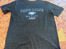 ANVIL DARK GRAY MEN'S "HANG LOOSE" MAUI, HAWAII TEE-SHIRT - SZ: L