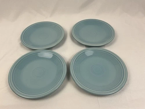 Fiestaware Dessert  Bread & Butter Plates Sky Blue Set Of 4
