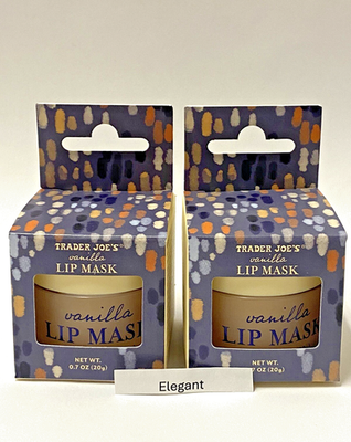 tobacco lip mask New Box Trader Joe's Vanilla Lip Mask 0.7oz/20g X 2 Bottles